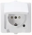 Produktbild: Kopp Feuchtraum Steckdose mit Klappdeckel & Berührungsschutz Nautic