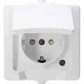 Produktbild: Kopp - NAUTIC – Schutzkontakt-Steckdose, Klappdeckel, arktisweiß - 107802006
