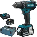 Produktbild: Makita DDF482RFJ Akku-Bohrschrauber 18V 3Ah mit 2 Akkus, Ladegerät im Makpac