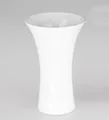 Produktbild: Vase Tischvase Blumenvase Bechervase Keramik weiß H 22cm