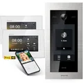Produktbild: Balter EVO-HD Video Türsprechanlage mit Touchscreen Türstation, Video Türklingel, Smartphone App, 1 Familienhaus, 2X 7 Zoll Monitore, Türklingel mit Kamera Full HD, 2 Draht Bus, 175° Weitwinkel, RFID