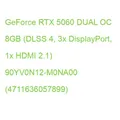 Produktbild: GeForce RTX 5060 DUAL OC 8GB (DLSS 4, 3x DisplayPort, 1x HDMI 2.1) 90YV0N12-M0NA