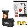 Produktbild: Dur-line Ultra Twin LNB 0,1 db ( LTE  DECT Filter ) UHD 4K SAT 65 dB Verstärkung