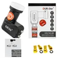 Produktbild: Dur-line Ultra Twin LNB 0,1db ( LTE DECT Filter ) HDTV 4K UltraHD 2 Teilnehmer