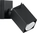 Produktbild: Wandstrahler, Stahl schwarz, Spot verstellbar, H 15 cm