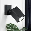 Produktbild: Wand Strahler Lampe Spot Leuchte verstellbar Schlaf Zimmer Beleuchtung schwarz