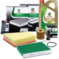 Produktbild: CASTROL FILTERS INSPEKTIONSPAKET FÜR SEAT IBIZA SKODA FABIA ROOMSTER VW POLO 1.2