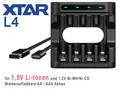 Produktbild: Xtar L4 – Intelligentes Ladegerät für Li-Ionen 1,5V NIMH und 1,2V Akkus AA/AAA
