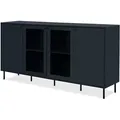 Produktbild: Furn.Design Sideboard, Blau, Metall, Nachbildung, Uni, 4 Fächer, rund, 180x90x40 cm, Wohnzimmer, Kommoden & Sideboards, Sideboards