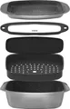 Produktbild: STONELINE® Bräter und Back Set 5-teilig 39x22 cm | mit Deckeln