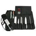 Produktbild: Kochmesser-Rolle 17 Slots Schwarz Multifunktionale Messertasche mit Schulter ...