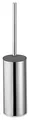 Produktbild: KEUCO Moll WC-Bürstengarnitur, Standmodell, mit anthrazit-farbenem Kunststoff-Einsatz und Toilettenbürste mit Deckel, Metall verchromt, Made in Germany, Bürstenhalter mit Klobürste