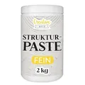 Produktbild: Creative Deco Strukturpaste Feinkörnig 2 kg | Weiße Spachtelmasse für Acrylmalerei | Feinpaste für Kunstprojekte, Acrylfarbe, DIY, 3D-Effekte, Texturen | Einfach mit Palettenmesser aufzutragen