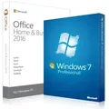 Produktbild: Windows 7 Professional + Office 2016 Home & Business Download 32/64 Bit