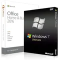 Produktbild: Windows 7 Ultimate + Office 2016 Home & Business Lizenznummer