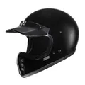 Produktbild: HJC V60 Solid Gloss Black schwarz Gr. L Offroad Helm Motorradhelm mit Schirm