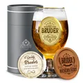 Produktbild: ® Personalisiertes Bierglas Mit Gravur - Geschenk für Bruder Zum Geburtstag -...