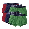 Produktbild: TOM TAILOR Herren Hip Pants Boxershorts 6er Pack - red-Navy-Green (2292) - XXL
