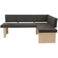 Produktbild: P & B Eckbank, Braun, Textil, 5-Sitzer, seitenverkehrt montierbar, Eckteil, L-Form, einzeln stellbar, 200x140 cm, Esszimmer, Bänke, Eckbänke