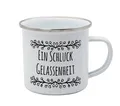 Produktbild: Emaille Tasse 350ml GEDA - Camping Trinkbecher, Outdoor Becher, Gelassenheit