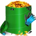 Produktbild: KESSER® Pop-Up-Gartensack 219L Laubsack Gartenabfallsack inkl. Handschuhe | Selbststehend mit Griffen Stabil Robust & Faltbar | Laubsäcke Rasenschnitt Gartensäcke für Gartenabfälle Grünschnitt