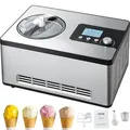 Produktbild: VEVOR Kompressor Eismaschine Eiscrememaschine 2 L, 180 W Frozen Joghurtbereiter Speiseeismaschine 3 Modi Joghurtmaschine Haushalt, Tragbare