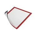 Produktbild: DURABLE DURAFRAME Magnetic DIN A4 Inforahmen Magnetisch Rot Hartfolie 486903 24,5 (B) x 0,5 (T) x 32,5 (H) cm DURAFRAME 5 Stück