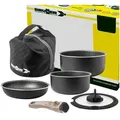 Produktbild: BRUNNER Topf-Set BRUNNER Camping Topfset PIRATE Vacublock Leicht, Stapelbar, Alu, (5-tlg) Ø 22 cm
