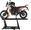 Produktbild: Motorradhebebühne hydraulisch 450 kg Breite 55 cm Montagerampe Montagebühne Heber Bühne schwarz