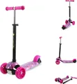 Produktbild: Lorelli Kinderroller Draxter 3 Rder, hhenverstellbar, PolyurethanLeuchtrder Fubremse pink