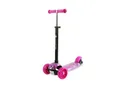 Produktbild: Lorelli Kinderroller Draxter 3 Räder, höhenverstellbar, PU-Leuchträder Fußbremse pink