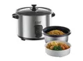 Produktbild: Russell Hobbs Reiskocher , Schwarz, Edelstahl , Metall, Kunststoff , 27.0x25.3x31.0 cm , Warmhaltefunktion, Abschaltautomatik, antihaftbeschichteter Innenbehälter , Küchengeräte, Sonstige Küchengeräte
