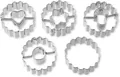 Produktbild: Dr Oetker Ausstecher Linzer 5Teilig Backen Formen Edelstahl 1062 Set Kueche