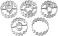 Produktbild: Dr. Oetker Mini-Linzer Ausstecher Ausstechformen Weihnachten Plätzchen 5er Set
