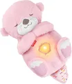Produktbild: Fisher-Price Babyspeelgoed, Bedtijd Otter, roze draagbaar geluidsapparaatje met 