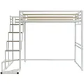 Produktbild: Vente-Unique Hochbett, Weiß, Metall, Uni, 2-Sitzer, Kinder- & Jugendzimmer, Kindermöbel, Kinderbetten, Hochbetten