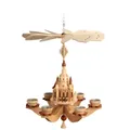Produktbild: Zeidler Holzkunst Weihnachtspyramide Zeidler Hängepyramide Dresdner Frauenkirche, Handarbeit aus dem Erzgebirge
