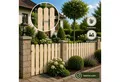 Produktbild: QLS Holzzaun 30 Stk. Zaunlatten 100 cm in 3 Farben, Holz Brett Kiefer Fichte Gehobelt Gartenzaun