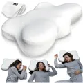 Produktbild: Shokunin. Orthopädisches Nackenstützkissen mit 2 Bezügen, Seitenschläferkissen, Nackenkissen, Ergonomisches Kissen aus Memory Foam, Anti Schnarch Kopfkissen bei Nackenschmerzen u. Migräne, 60x40