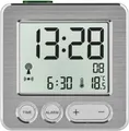 Produktbild: TFA Dostmann Funk Wecker Digital Kunststoff weiß silber 68 mm