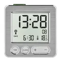 Produktbild: Digitaler Funkwecker Innentemperatur Datum Snooze Hintergrundbeleuchtung Weiß