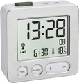 Produktbild: TFA Dostmann 60.2545.54 Digitaler Funk-Wecker, Kunststoff, Weiß/Silber, L 6 ...