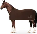 Produktbild: Equinate Abschwitzdecke Orlando aus Fleece mit Widerristpolster 165cm Braun