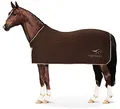 Produktbild: Equinate Abschwitzdecke Orlando aus Fleece mit Widerristpolster 165cm Braun