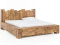 Produktbild: Woodkings Holzbett 180x200 Kingsburgh massives Doppelbett recycelte Pinie rustikal Schlafzimmer Massivholz Design Ehebett Balkenbett Naturmöbel Echtholzmöbel günstig