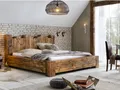 Produktbild: Bett Kingsburgh 180x200 recycelte Pinie Doppelbett Bettrahmen massiv Holz Balken
