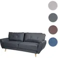 Produktbild: 3er-Sofa HWC-J19, Couch Klappsofa Lounge-Sofa, Schlaffunktion 203cm ~ Stoff/Textil anthrazit