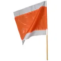 Produktbild: Warnflagge 500 x 500 mm, weiss-orange-weiss