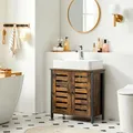 Produktbild: Waschbeckenunterschrank Badschrank Aufbewahrungsschrank vintage BBC902B01