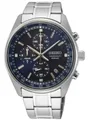 Produktbild: Seiko Herrenuhr Sport Chronograph Silberfarben/Blau mit Edelstahlband 41 MM 10 A